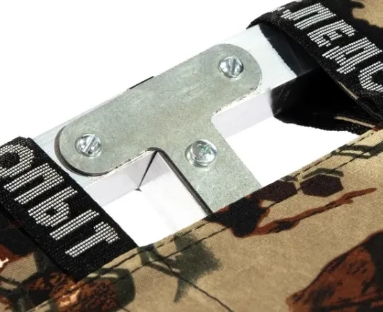 Раскладушка в туристическом чехле 1950x650x400 мм, алюминий, Следопыт