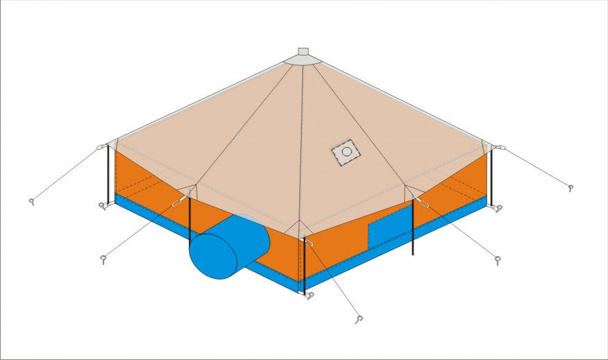 Тент для палатки Тикси-6 (без палатки)