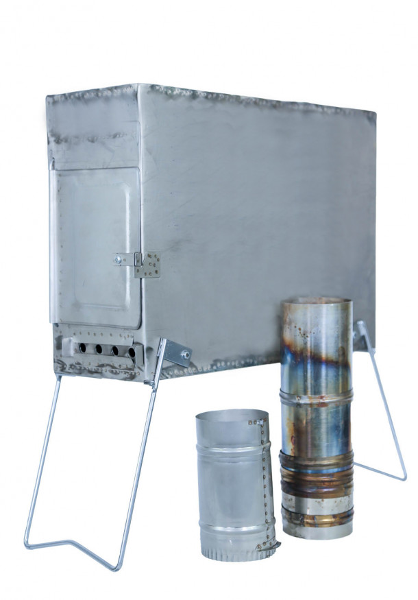 Печь походная Век Теплина (Титан)