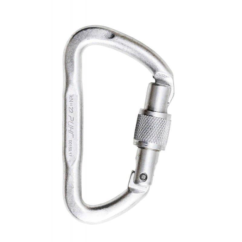 Карабин дюралевый трапеция &amp;quot;Малый&amp;quot; с р/жесткости с муфтой, &amp;quot;keylock&amp;quot;, 22 кН, ринг