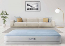 Кровать надувная Mid-Rise Comfort, 152х203х36см, с насосом USB